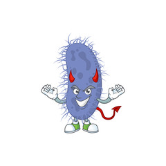 A picture of devil salmonella typhi cartoon character design