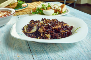 Black Rice Risotto with Mushrooms