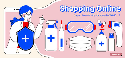Shopping prevention supplies online