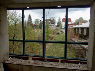 ruin of an unfinished aquapark inbublava in czech