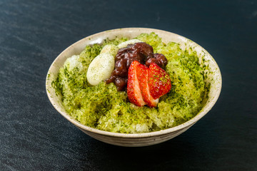 かき氷　japanese type of epidemic shaved ice