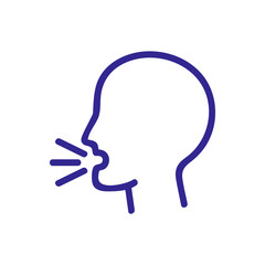 airborne transmission icon vector. airborne transmission sign. color symbol illustration