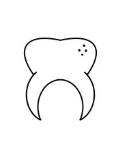 tooth cartoon isolated. Doodle Tooth. Dental health concept. International Dentist Day. World oral health day. International Caries Day. Tooth icon.