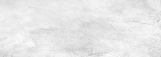 Foto op Plexiglas White pastel rough crack cement texture stone concrete,rock plastered stucco wall, painted flat fade background gray solid floor. © apichart