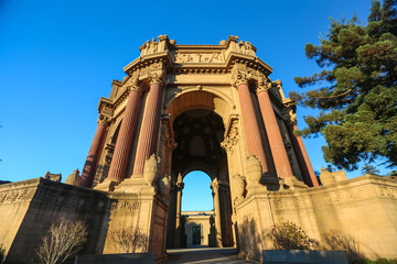 Greek style Palace of Fine Arts Public Park (City of San Francisco Park)