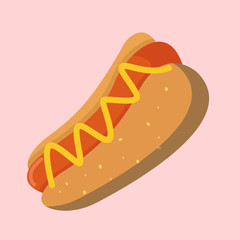 vector hot dogs delicious fast food the best choice