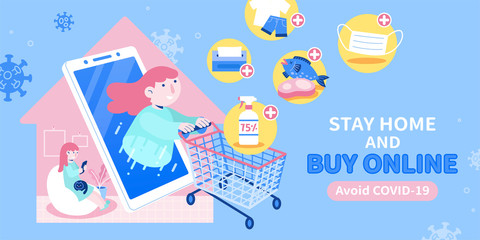 Shopping online while quarantine