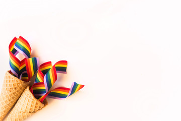 Obraz premium lgbT Background concept top view with copy spaces