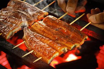 うなぎの蒲焼き　Grilled eel with soy based sauce