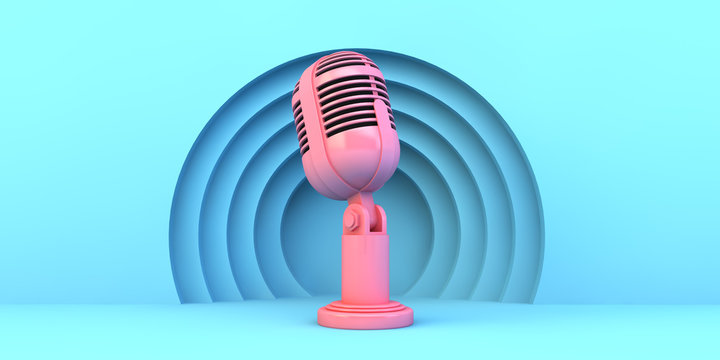 Pink Microphone