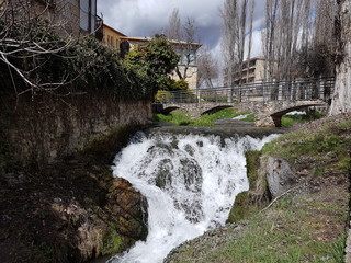 Waterfall in the little village