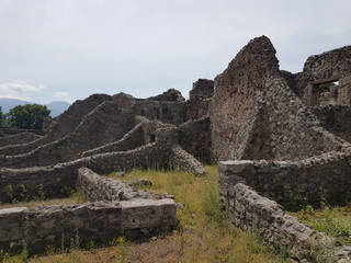 Ancient ruins in italy city