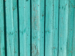 Green mint painted wood board texture and background. Green mint natural wooden background. Aged wood planks pattern. Wooden surface. Horizontal timber texture. Green mint wood barn. Green mint color