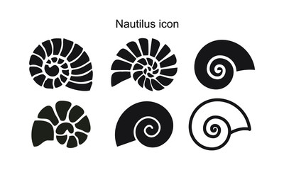 Nautilus Icon - obrazy, fototapety, plakaty