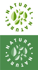 Naturel - logo / label / autocollant