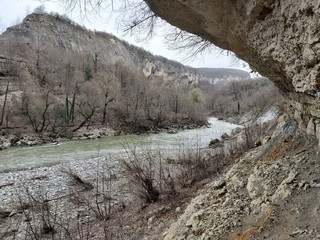 river in the mountains
