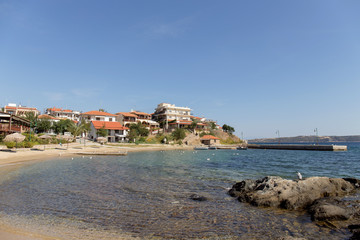 Fototapeta na wymiar View of the bay of the city