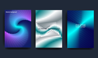 Abstract background with geometric shapes and curved lines Design for covers, posters, wrapping paper
