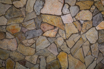 Uneven limestone tiles on a wall texture.
