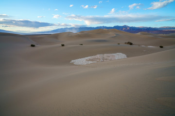 mesquite flat sand dunes in death valley national park in california, usa