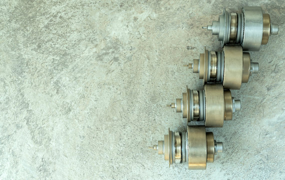 old radio lamp. conducting tests and electrical measurements