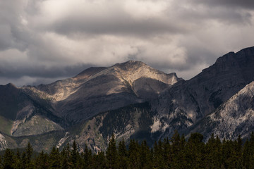 nature scenery inside Banff National Park, Alberta, Canada