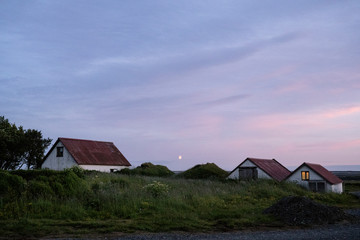 Fototapeta na wymiar Icelandic rural houses