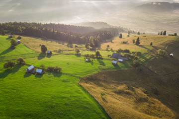 Mountain landscape in Bucovina, Romania