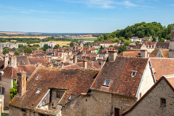 Tonnerre. Vue sur les toits de la ville. Yonne. Bourgogne-Franche-Comté	