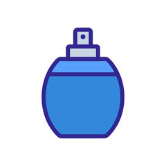 open women perfume without cap icon vector. open women perfume without cap sign. color symbol illustration