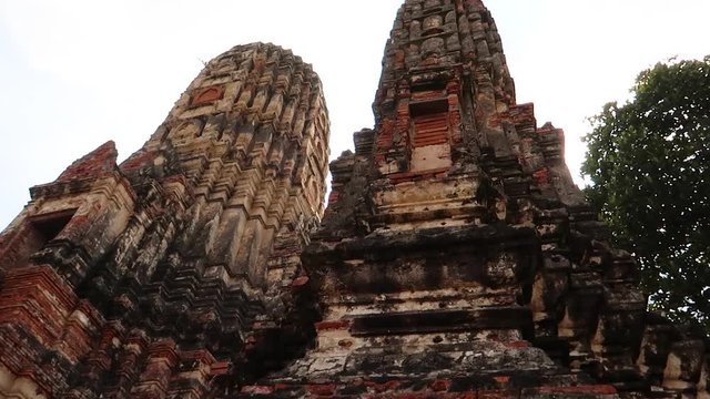 Clip from Ayutthaya buddhist temple, Thailand3