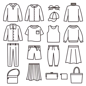 洋服 モノクロ イラスト Vector De Stock Adobe Stock 洋服 モノクロ イラスト Vector De Stock Adobe Stock