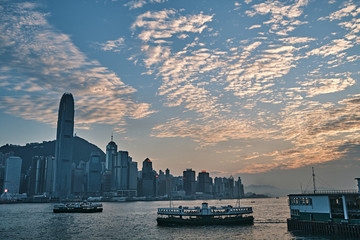 Sunset in Hong Kong