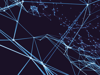 Technology modern dynamic plasma energy futuristic virtual technology background,  digitally generated image. 3D illustration
