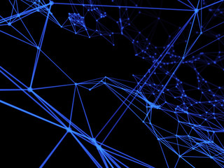 Technology modern dynamic plasma energy futuristic virtual technology background,  digitally generated image. 3D illustration
