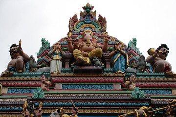 Naklejka premium hindu temple (Sri Veeramakaliamman) in singapore