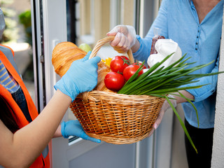 Delivery of essential products during a quarantine.