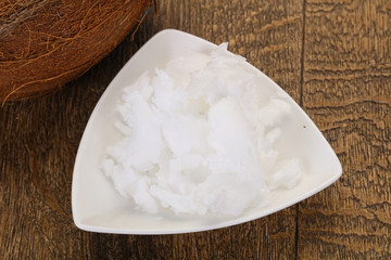 Dietary Coconut oil in the bowl