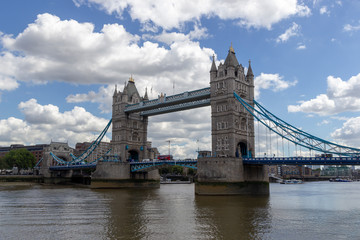 Fototapeta na wymiar famous london bridge tower on thames