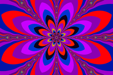 3D abstract fractal background.