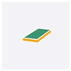 Books concept 2 colored icon. Isolated orange and green Books vector symbol design. Can be used for web and mobile UI/UX