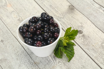 Fresh ripe sweet black currant