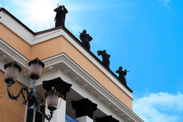 Theater building in the city of Magadan