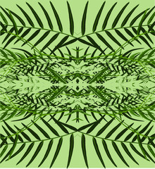 Palm tree pattern graphic design vector art
