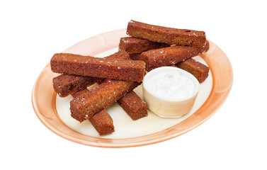 Toasted bread with garlic
