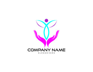 women protect logo design vector