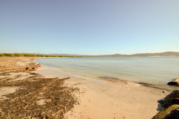 South Sardinia beach in winter - Porto Pino