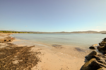 South Sardinia beach in winter - Porto Pino