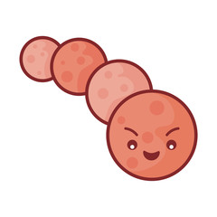 Virus cartoon flat style icon vector design