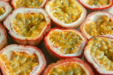 passion fruit close up background